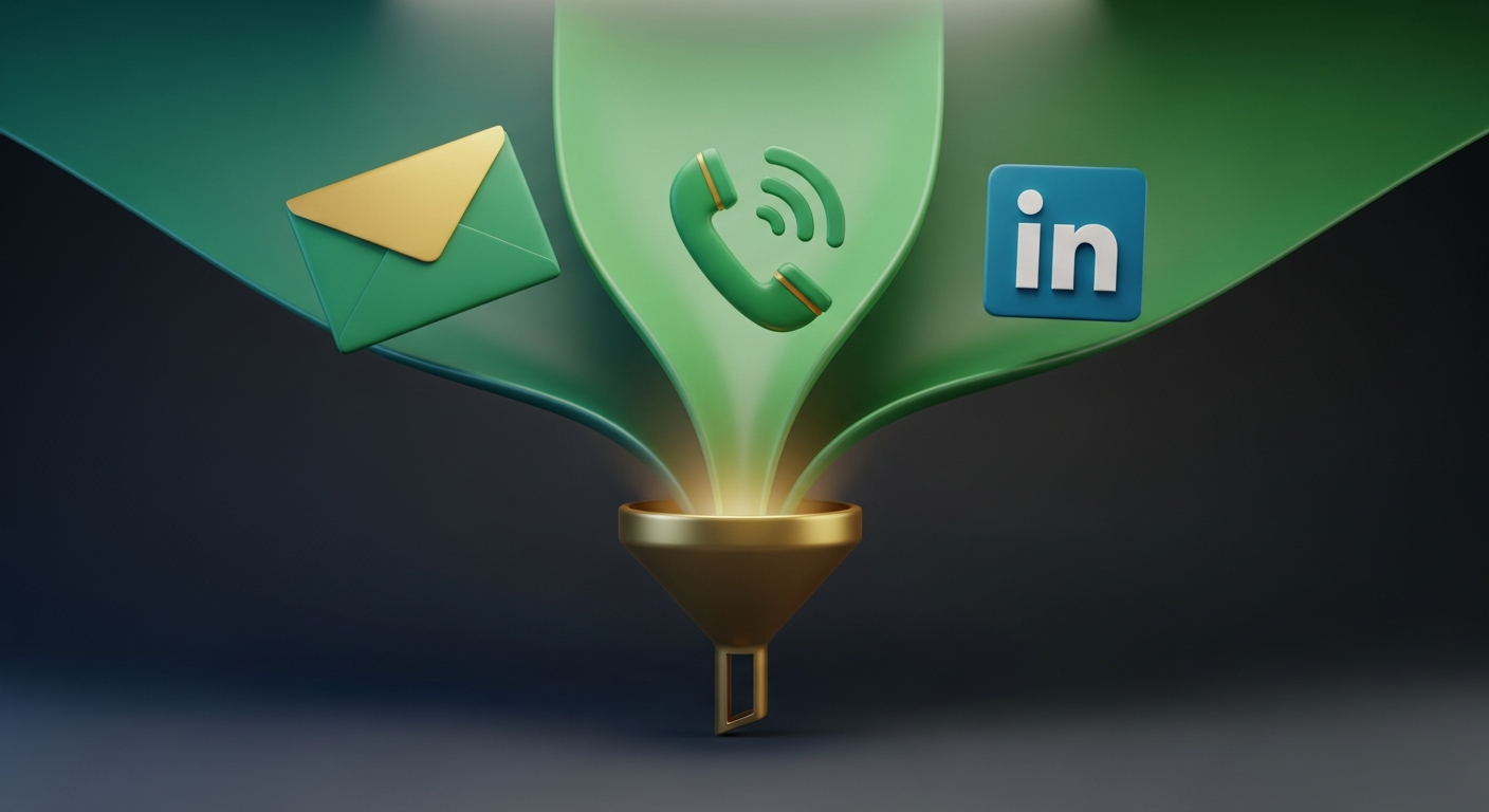 Email vs. Cold Call vs. LinkedIn: What Actually Works for Commercial Service Sales