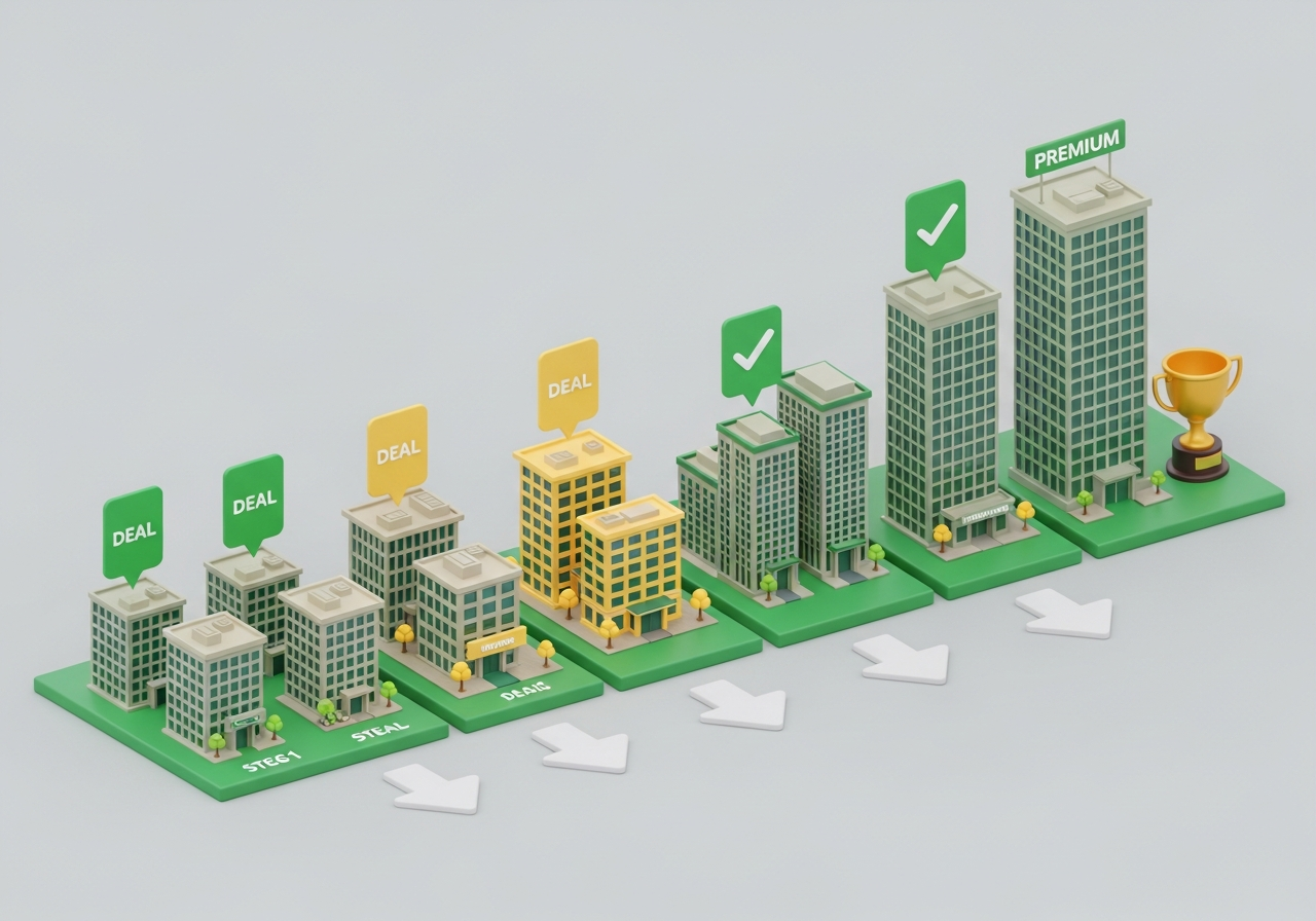 Greenfinch pipeline showing staged deals across reps