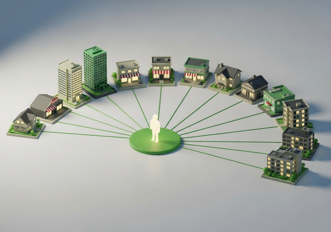Greenfinch portfolio view showing one PM firm across many properties